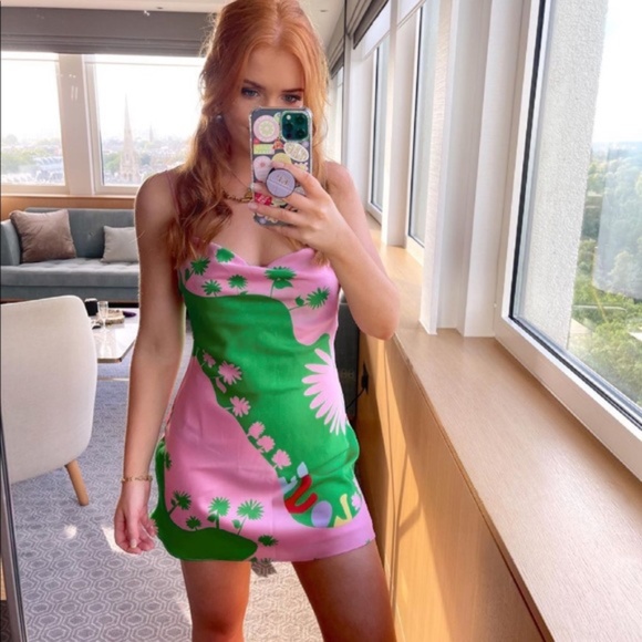 Zara Satin Effect Dress NWT - Picture 2 of 16